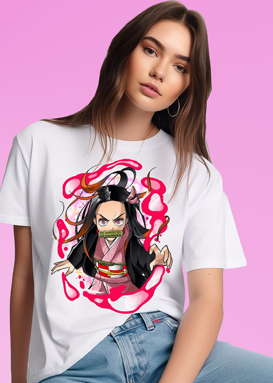 VLAM Red Anime T-shirt For Women