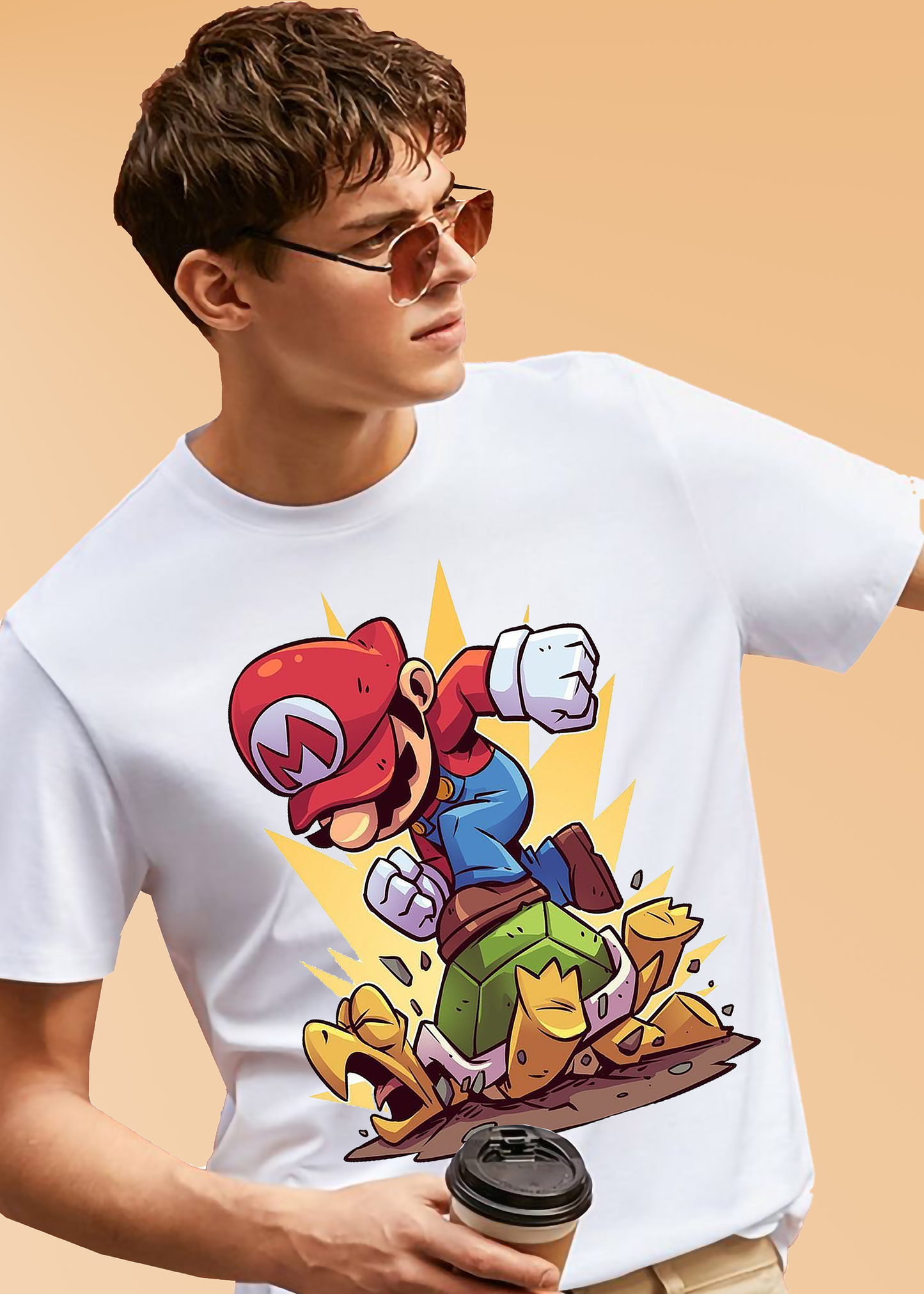 VLAM Mens Super Mario T-shirt