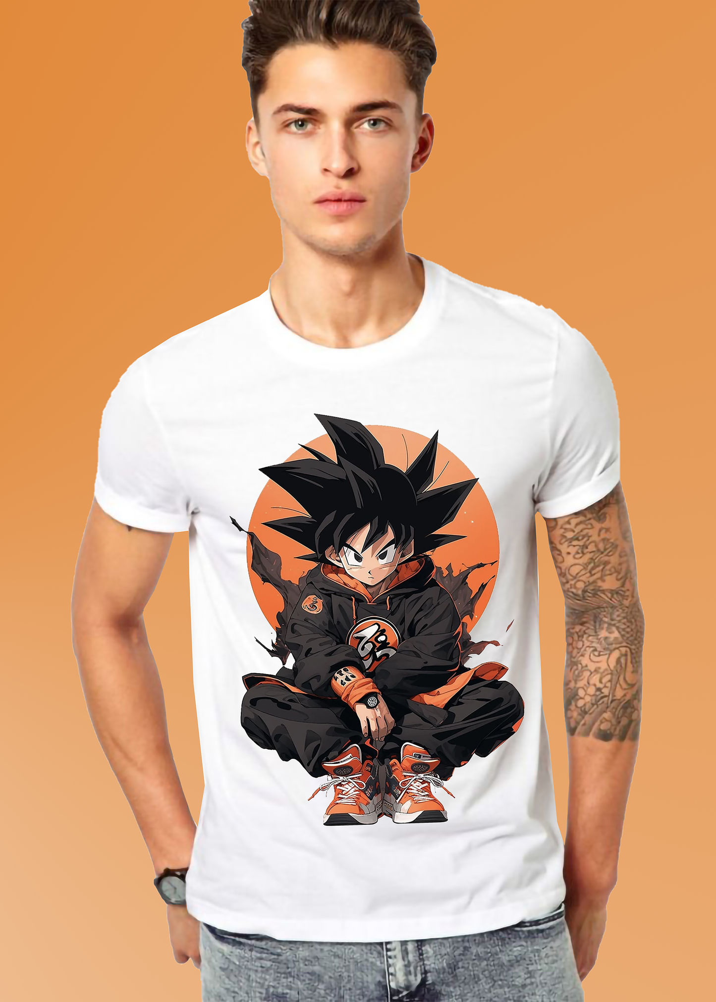 VLAM Mens Goku Anime Tshirt