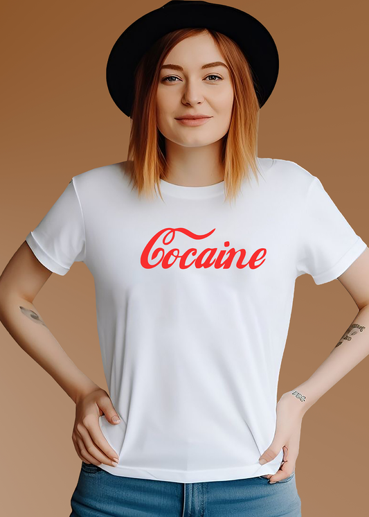 VLAM Trendy Cocaine T-shirt For Women