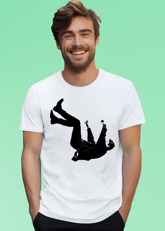 VLAM Falling Man GraphIc Printed Tshirt