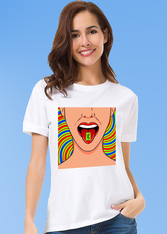 VLAM Colourful Pop Art Women T-shirt