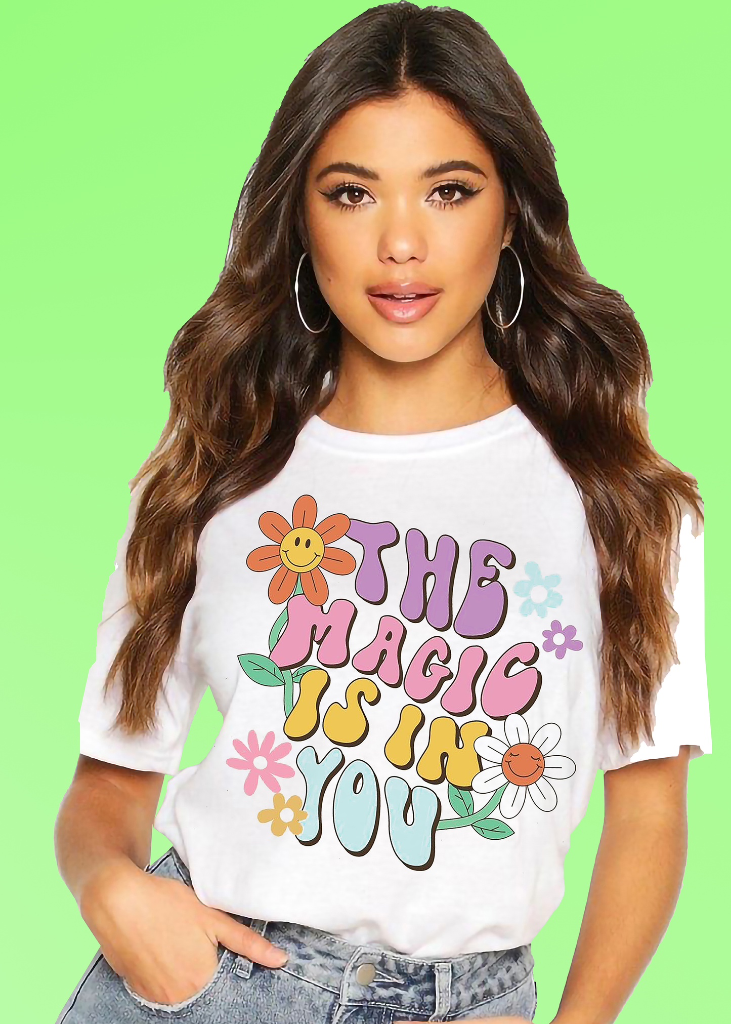 VLAM Magic Is In You Women Quote T-shirt