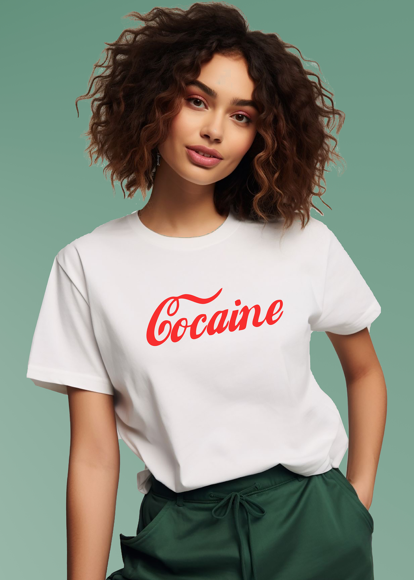 VLAM Trendy Cocaine T-shirt For Women