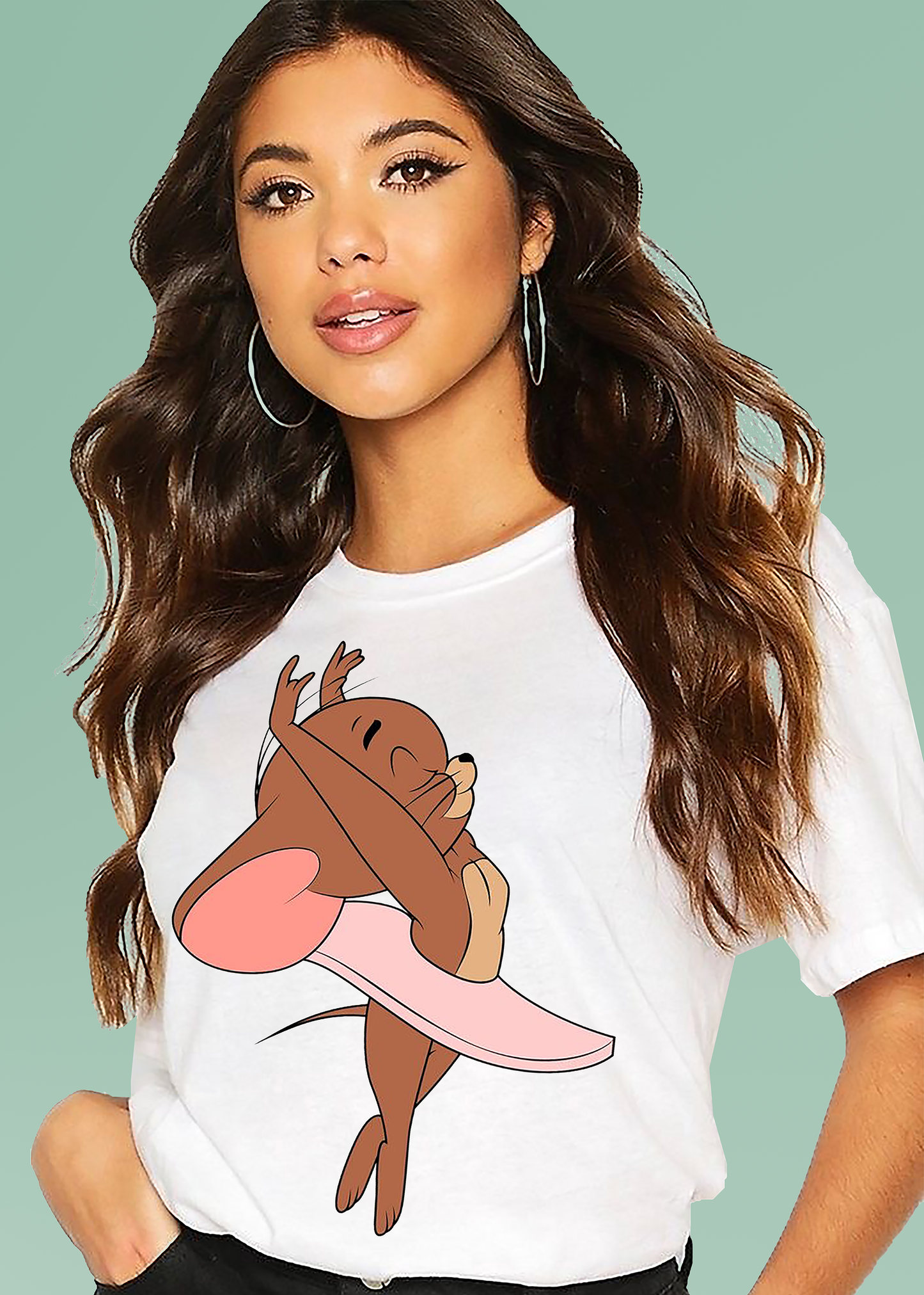 VLAM Ballerina Jerry Womens Cartoon T-shirt