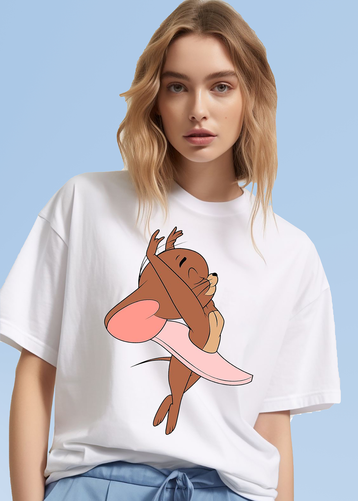 VLAM Ballerina Jerry Womens Cartoon T-shirt
