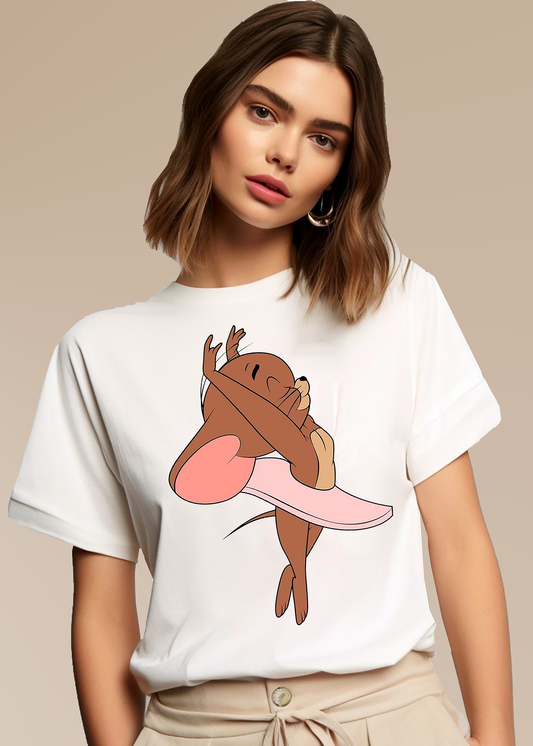 VLAM Ballerina Jerry Womens Cartoon T-shirt