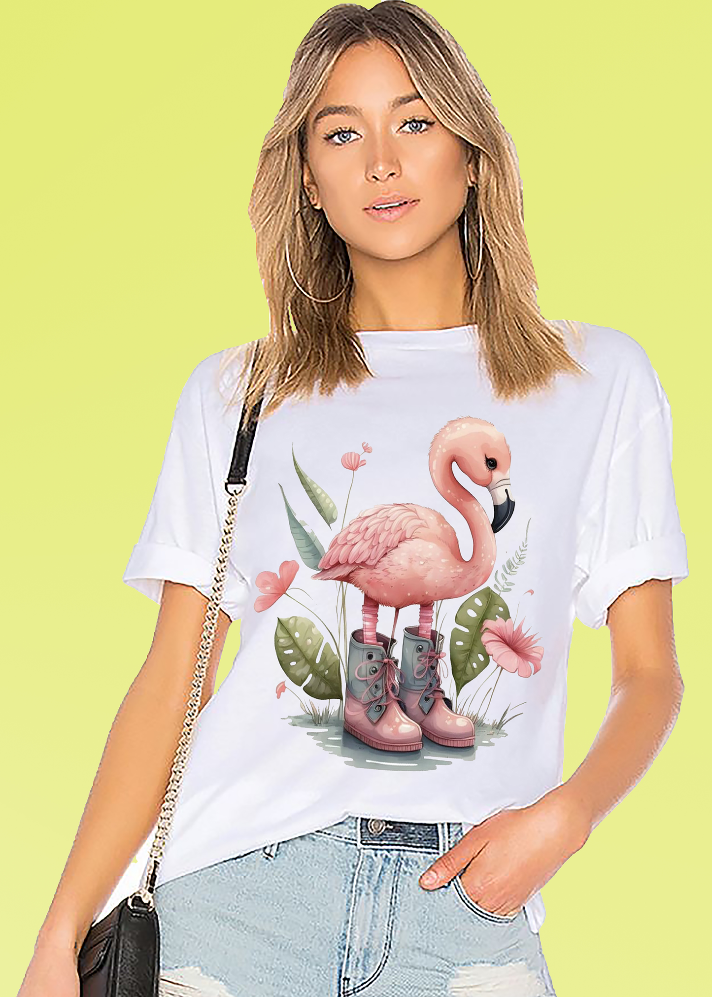 VLAM Pink Flamingo Womens Tshirt