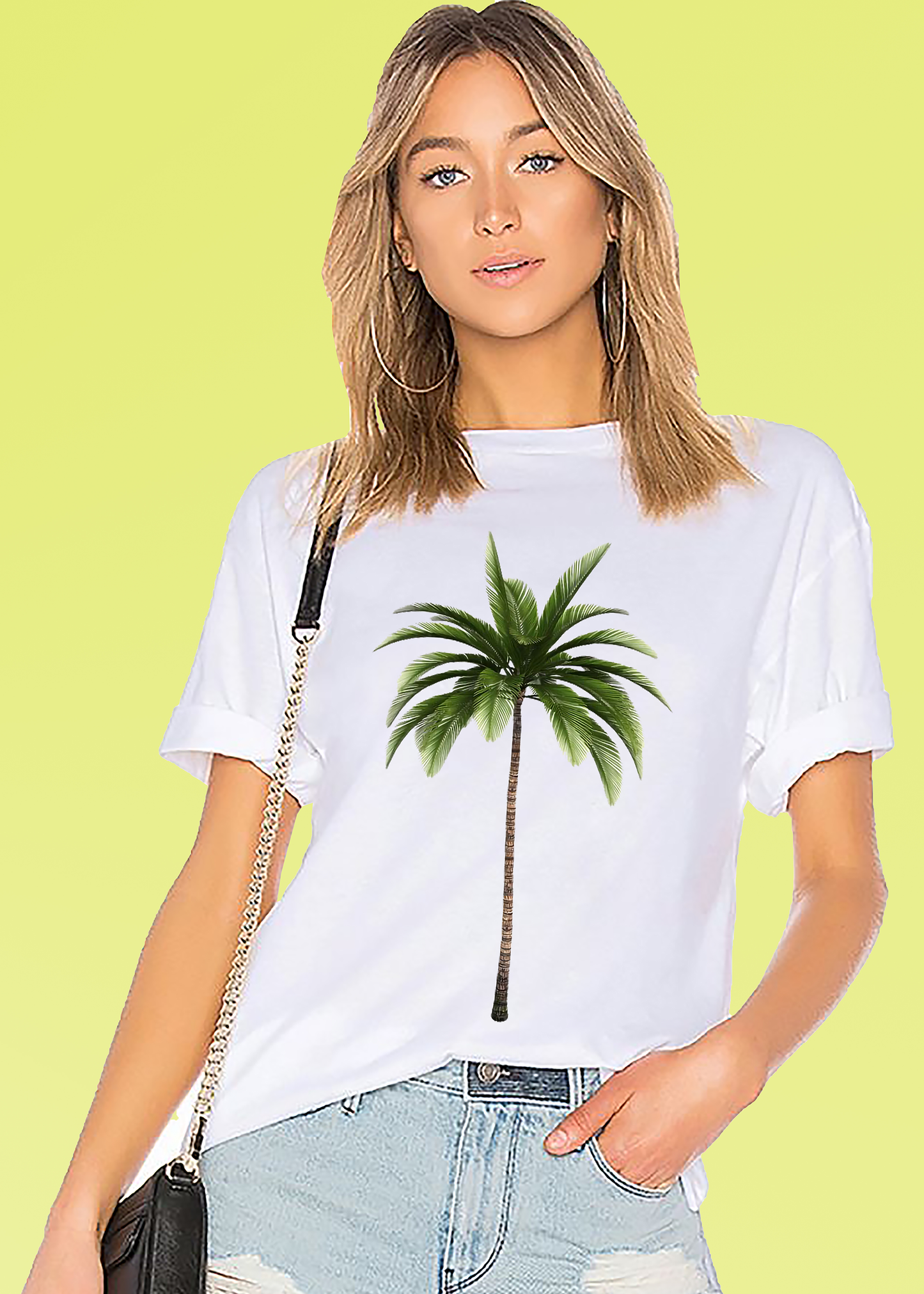 VLAM Palm Tree Womens Beach T-shirt