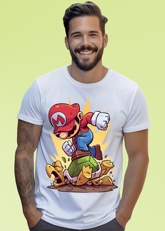 VLAM Mens Super Mario T-shirt