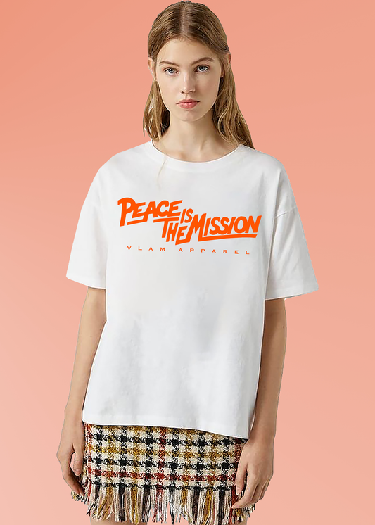 VLAM Peace Is The Mission Womens Tshirt