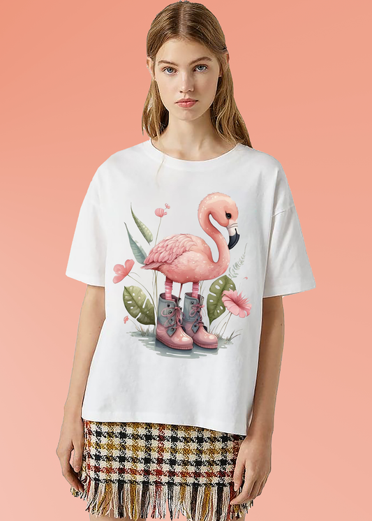 VLAM Pink Flamingo Womens Tshirt