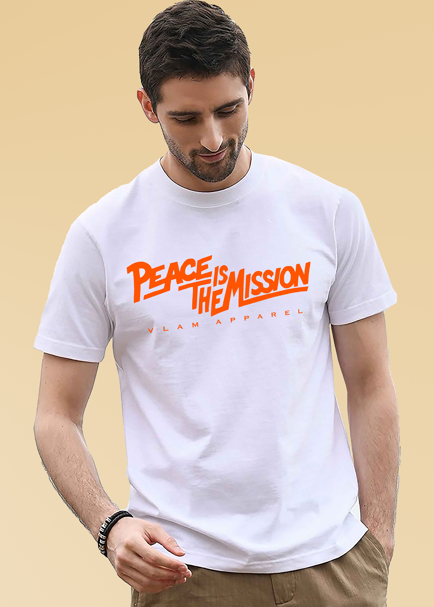 VLAM Peace is the Mission Slogan T-shirt