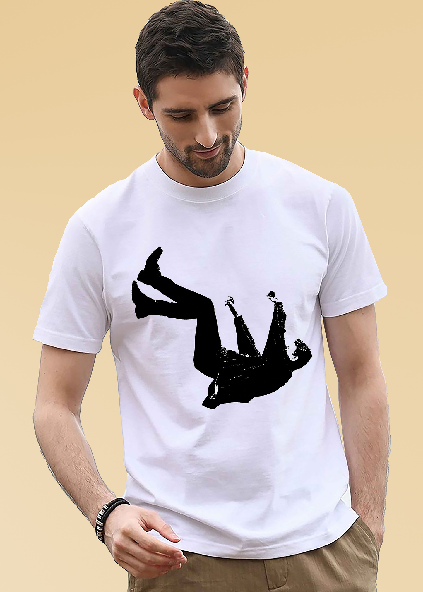 VLAM Falling Man GraphIc Printed Tshirt
