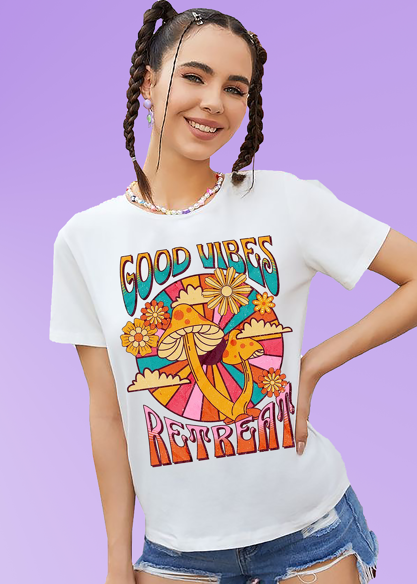 VLAM Womens Colorful Graphic Tshirt