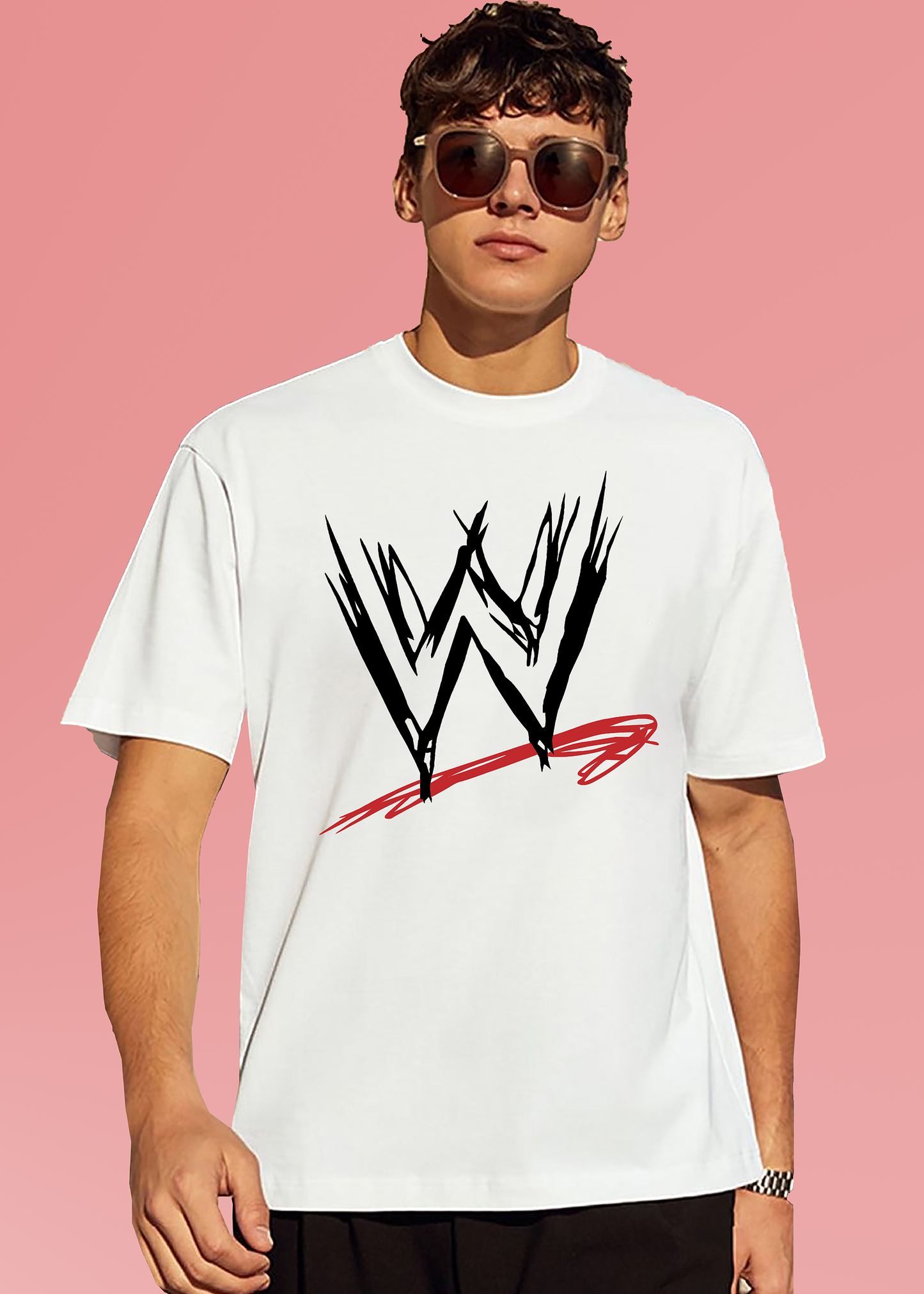 VLAM Mens WWE Boxing T-shirt