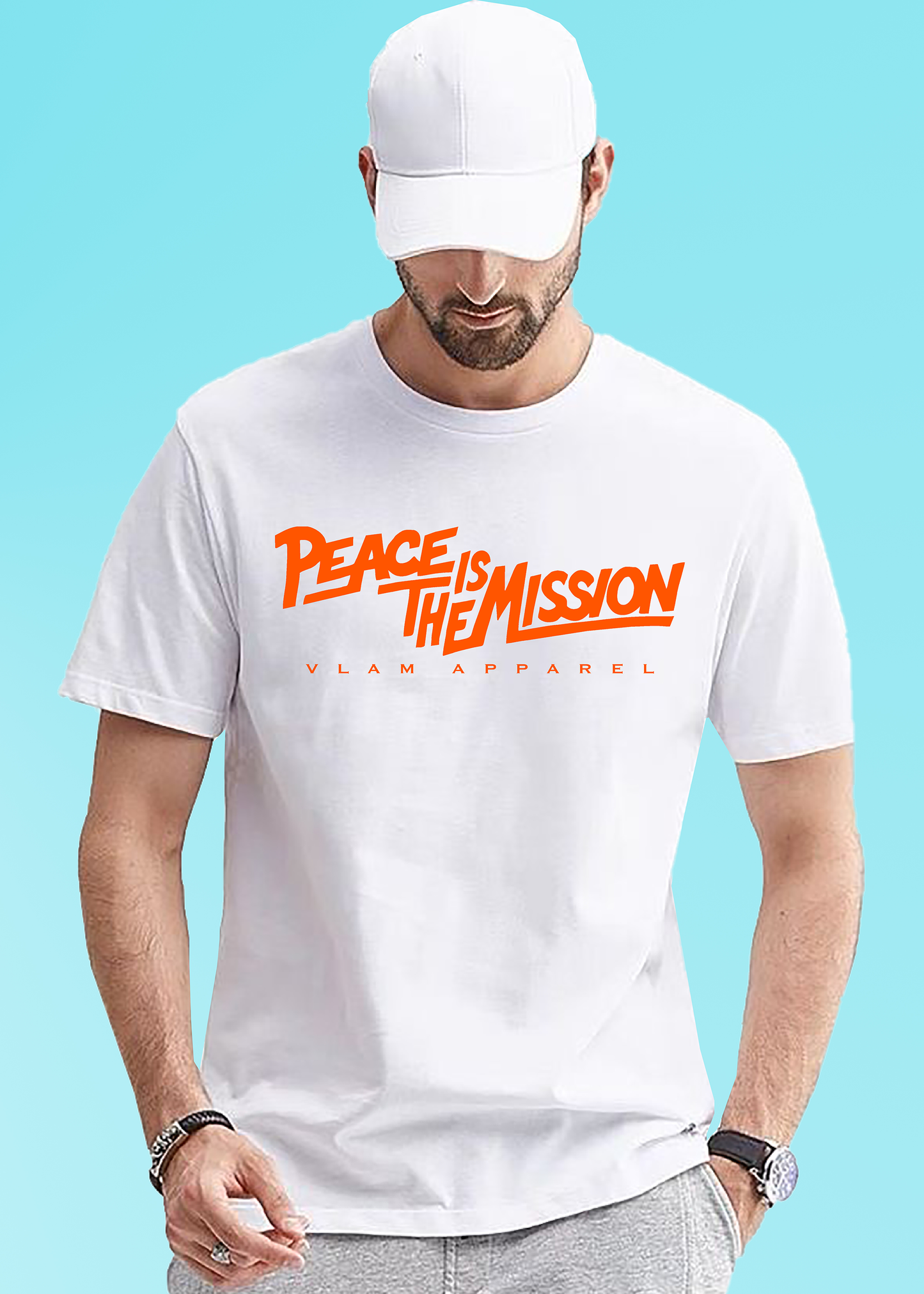 VLAM Peace is the Mission Slogan T-shirt