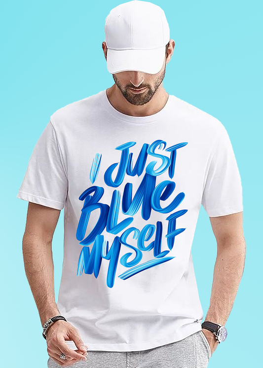 VLAM Just Blue Myself Graphic T-shirt