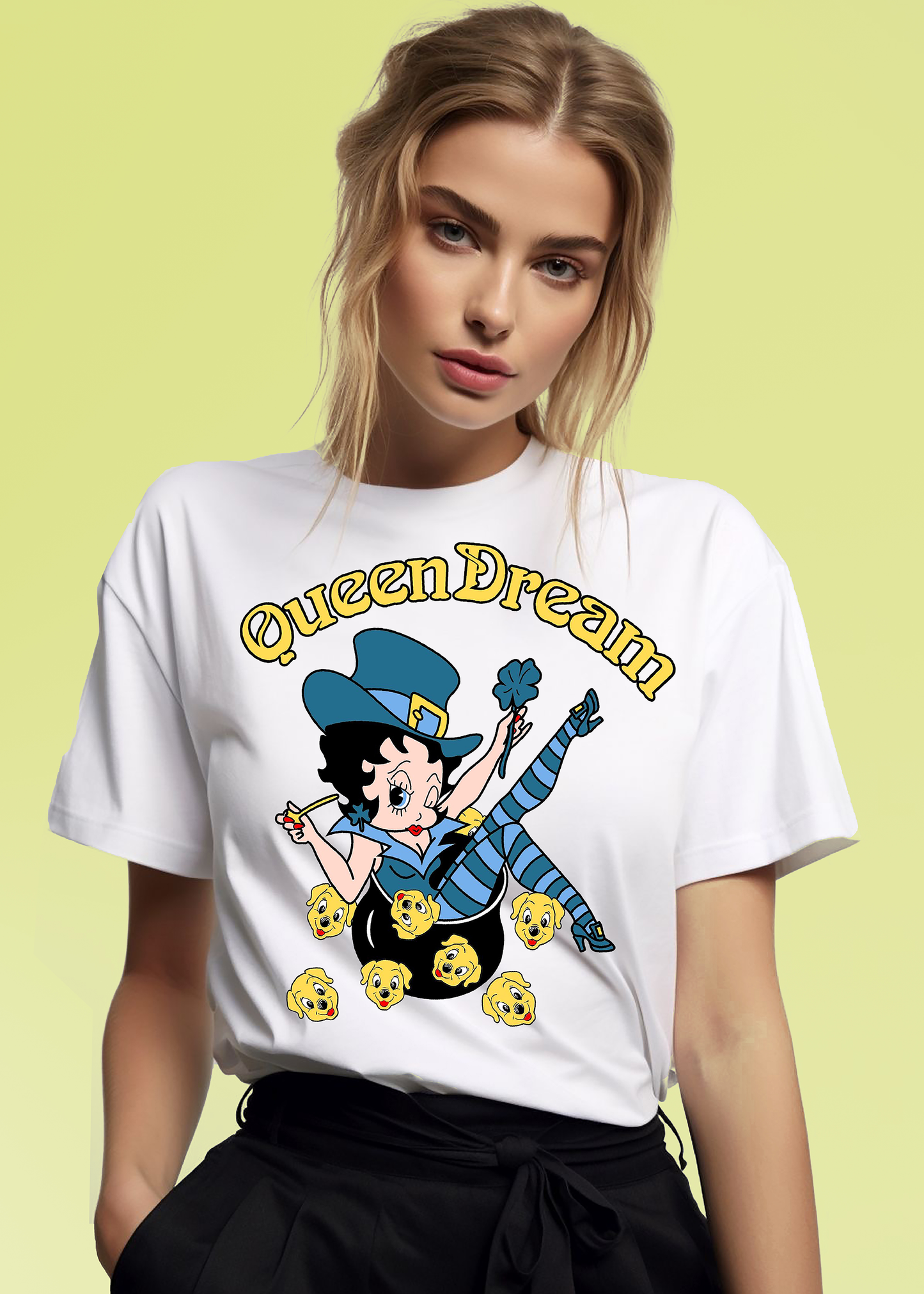 VLAM Queen Dream Womens Cartoon T-shirt