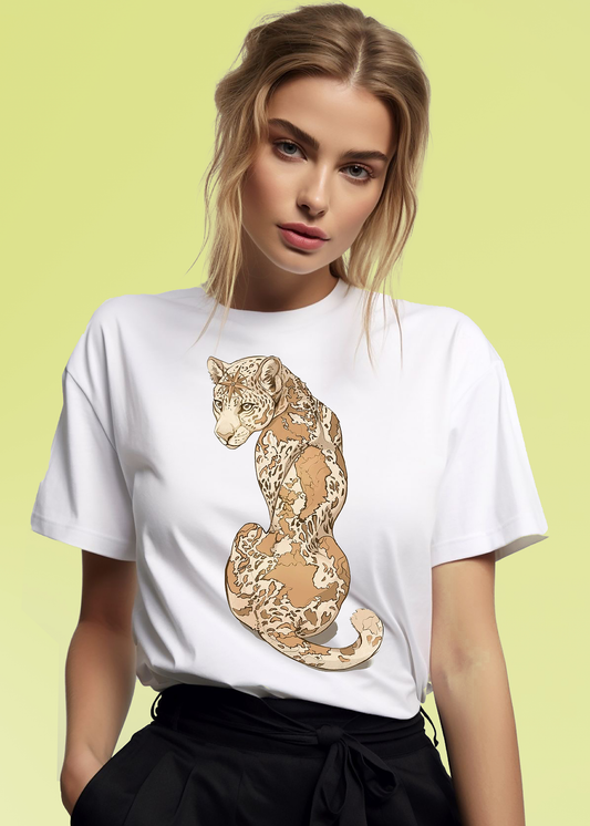 VLAM Womens Leopard Print Tshirt