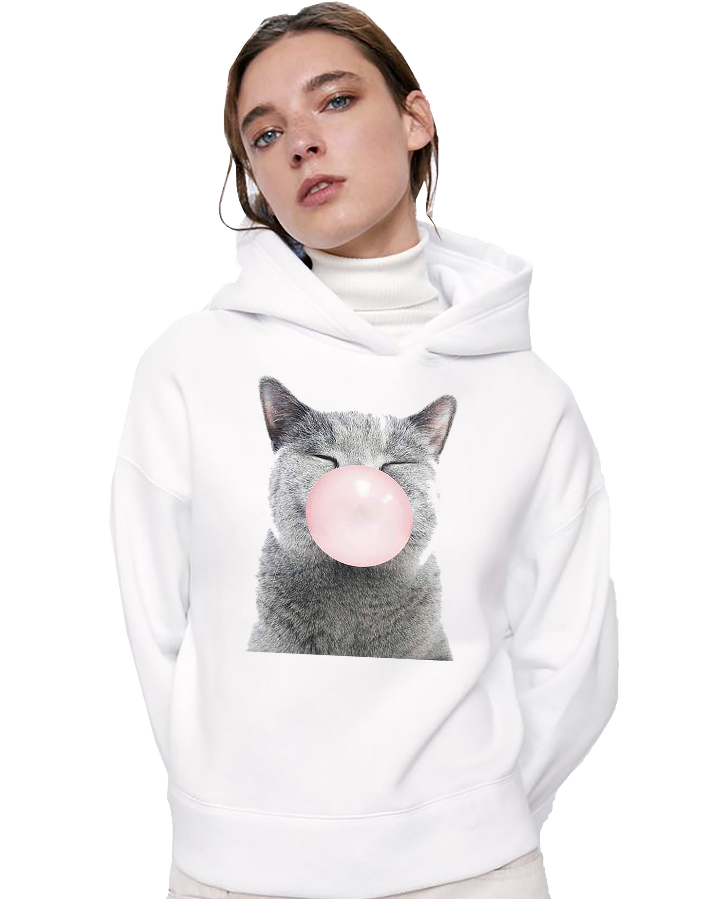 VLAM Bubble Cat Graphic Hoodie