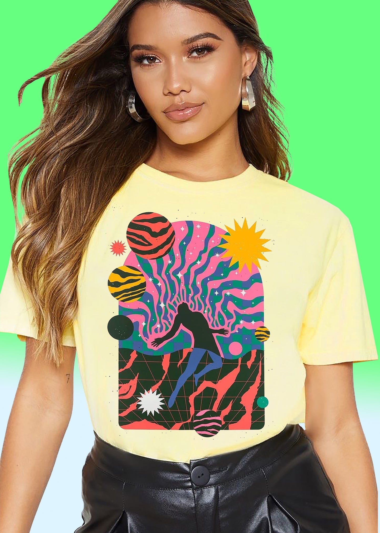 VLAM Trippy Graphic Tshirt For Women