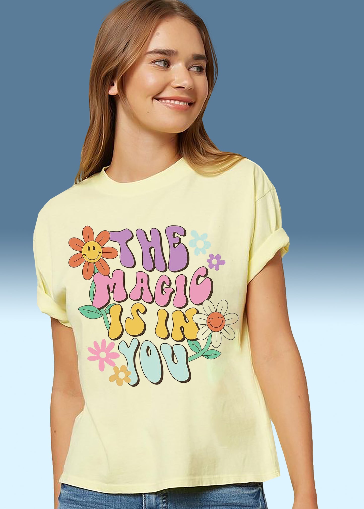 VLAM Magic Is In You Women Quote T-shirt