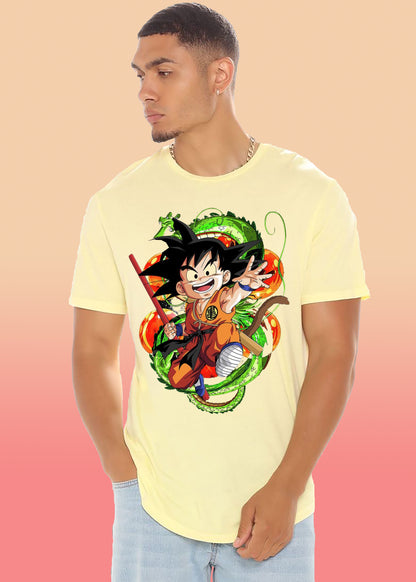 VLAM Cartoon Printed Goku T-shirt