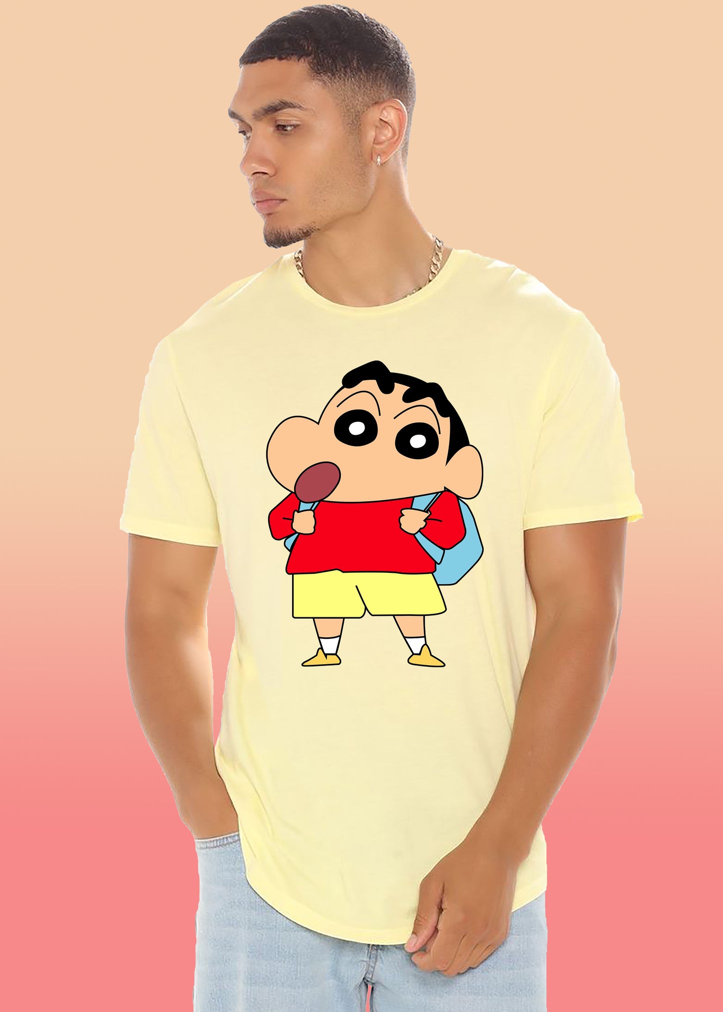 VLAM Shinchan Print Cartoon T-shirt