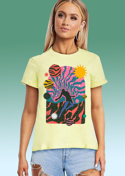 VLAM Trippy Graphic Tshirt For Women