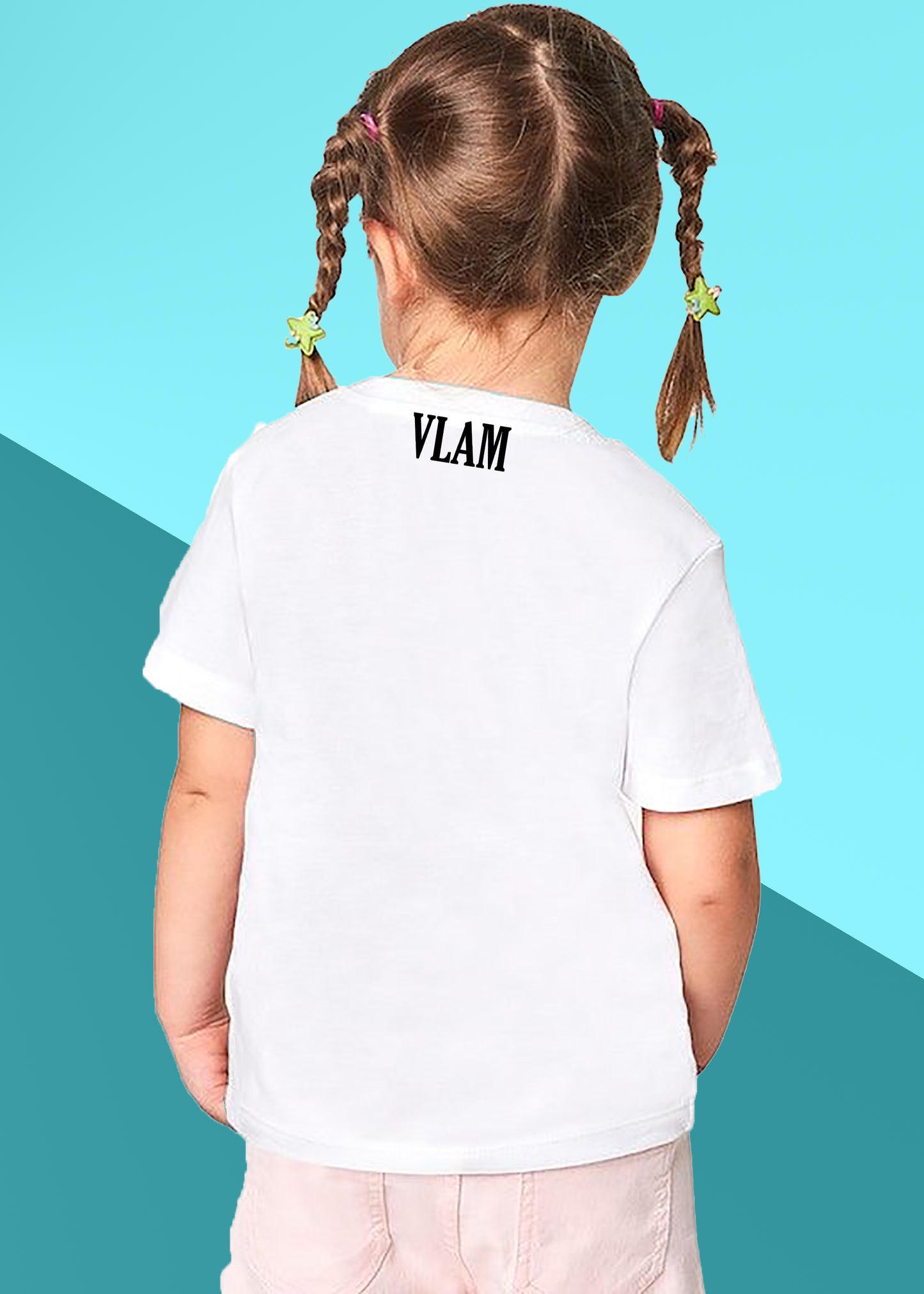 VLAM Flower Bubbles Powerpuff Print Tshirt For Girls