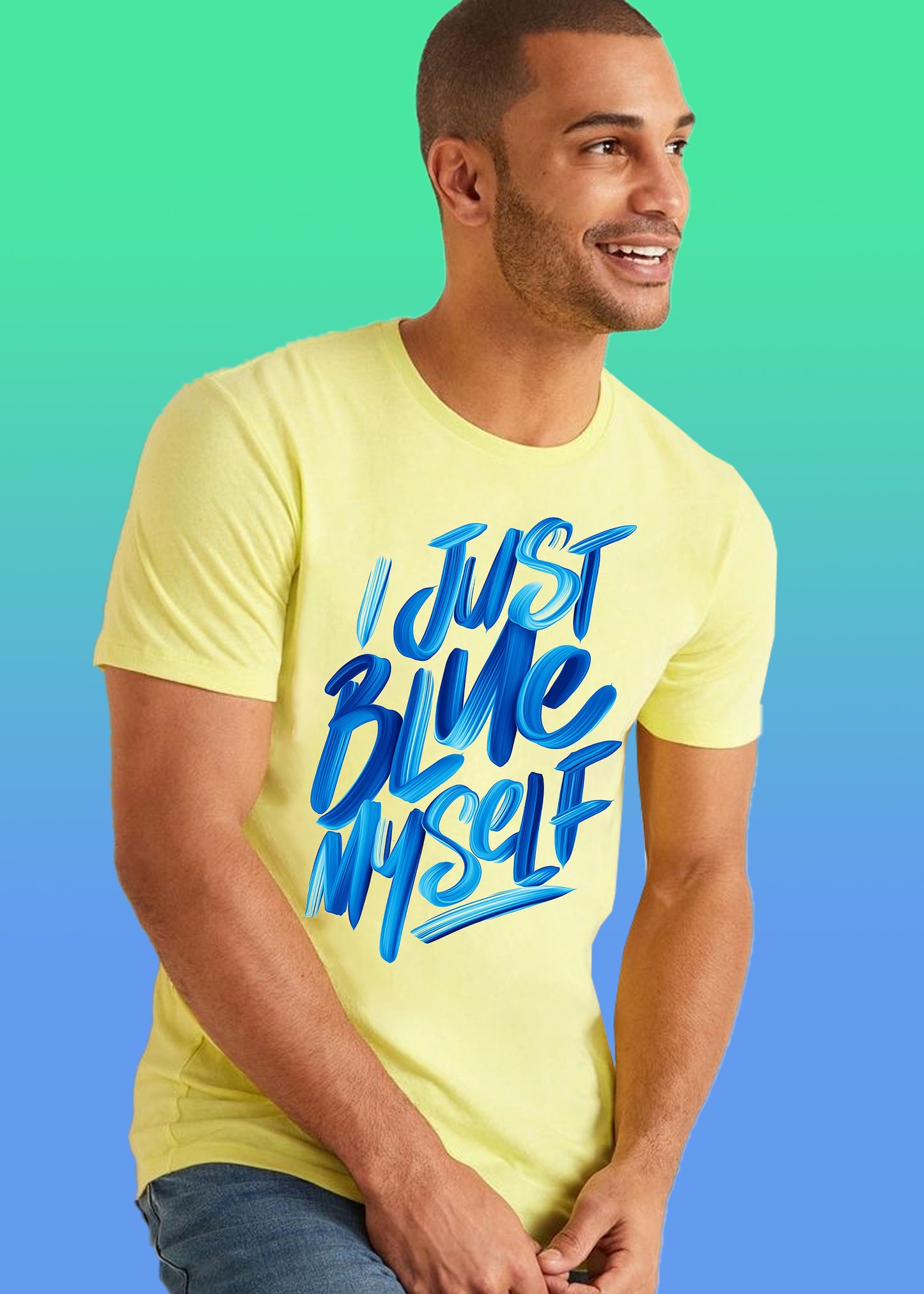 VLAM Just Blue Myself Graphic T-shirt