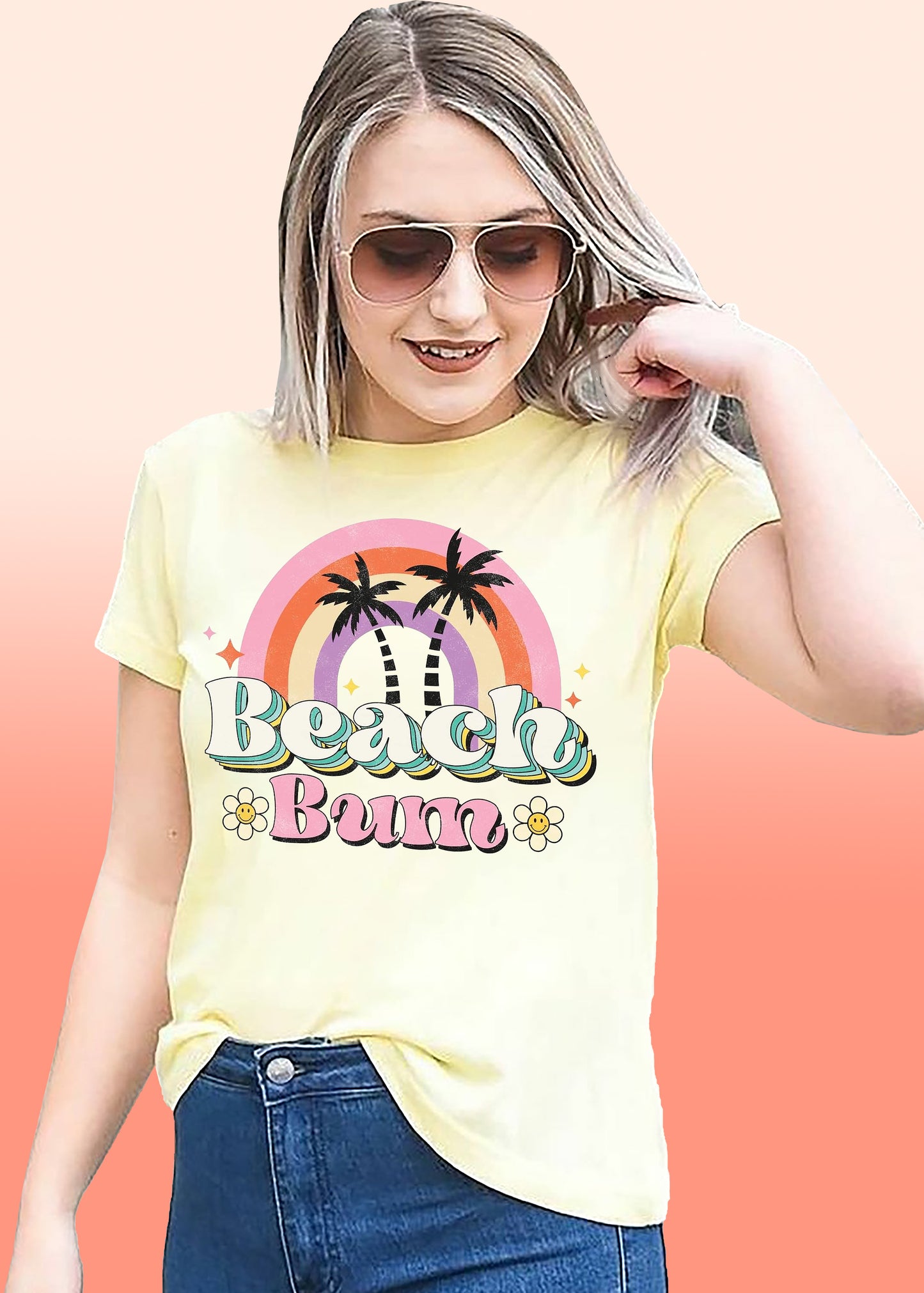 VLAM Womens Beach Bum Graphic Tshirt