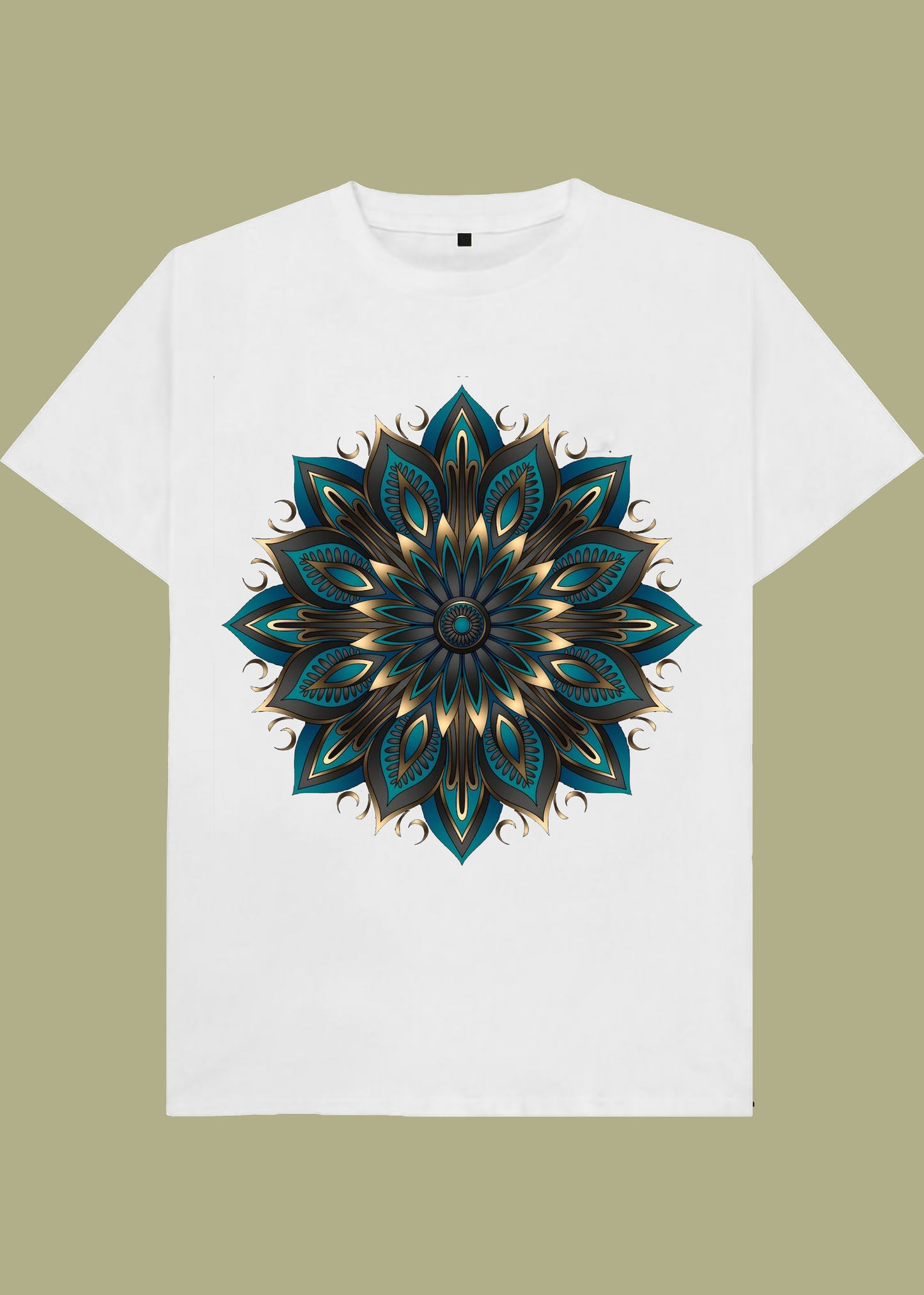 VLAM Mandala Print Regular Fit Unisex Tshirt