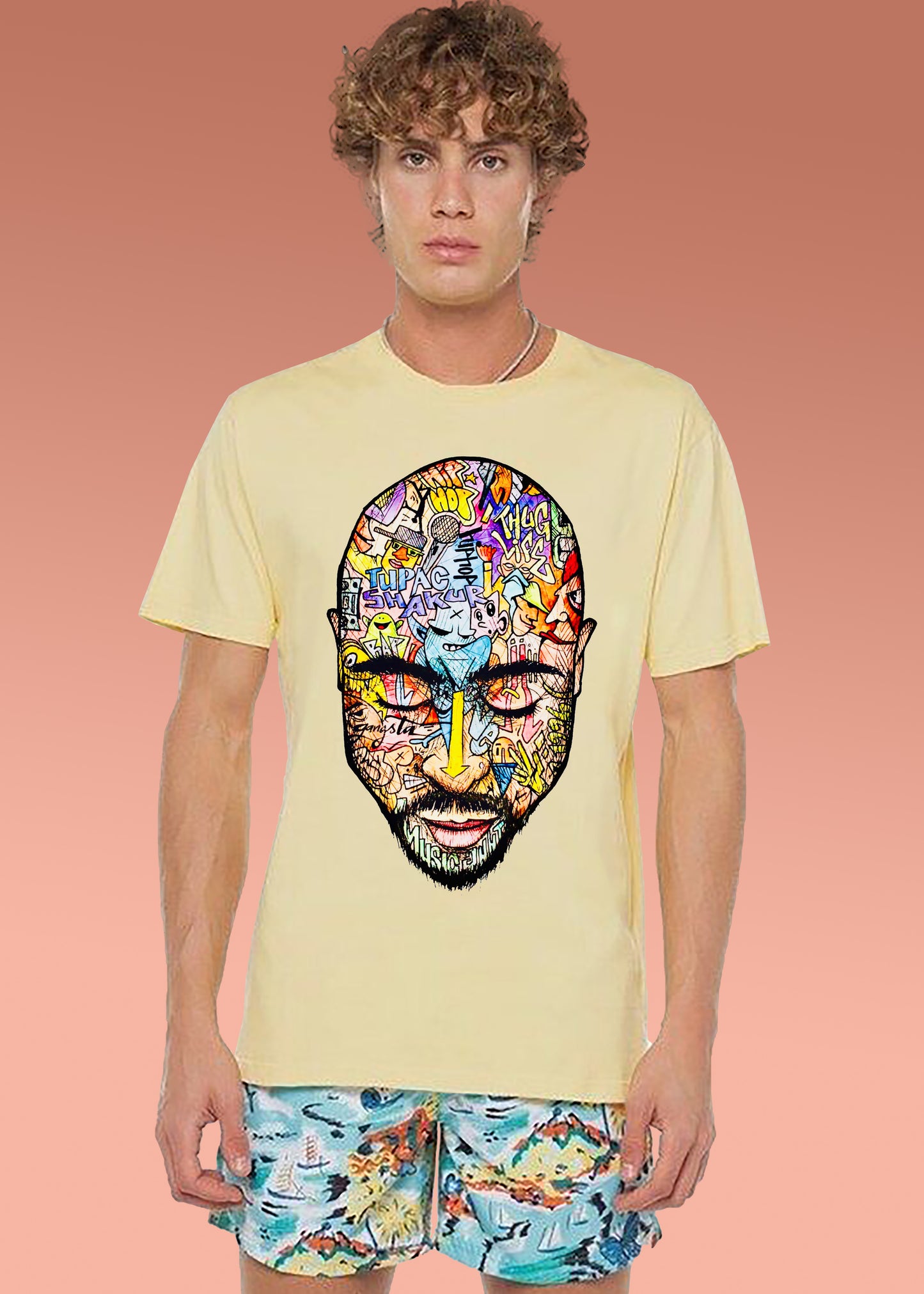 VLAM Hiphop Rapper Tupac T-shirt