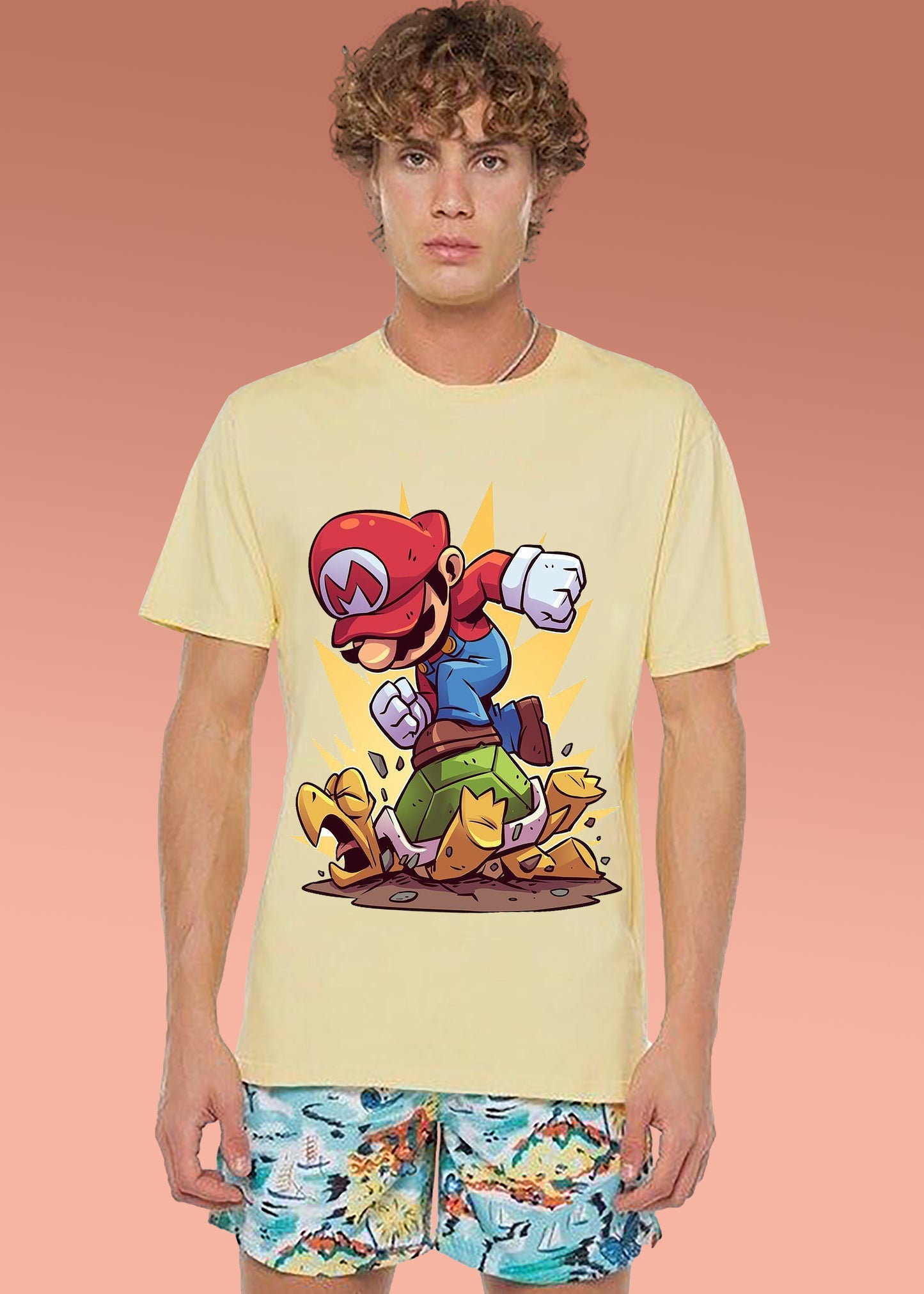 VLAM Mens Super Mario T-shirt
