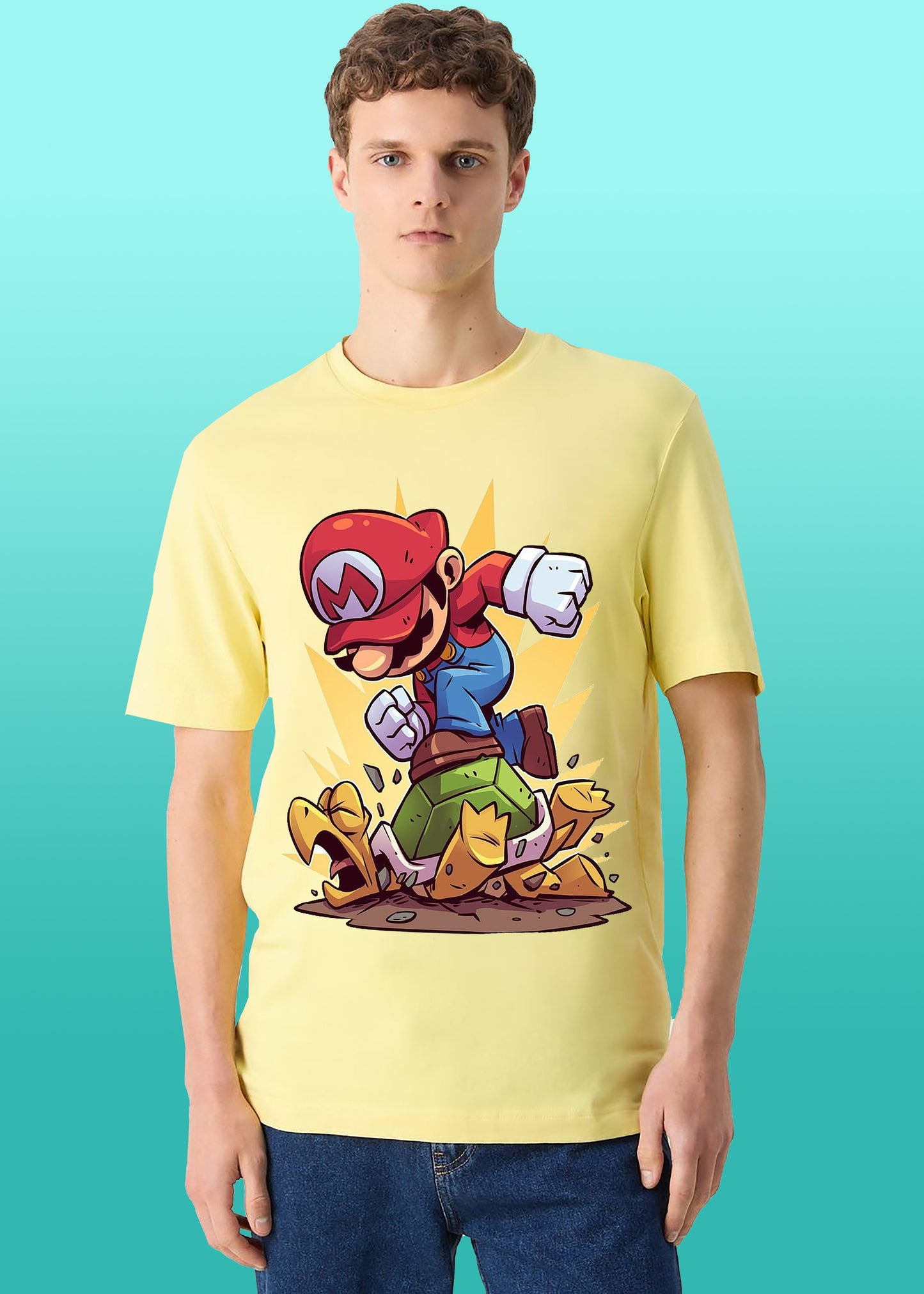 VLAM Mens Super Mario T-shirt
