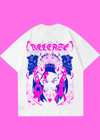 VLAM Release Anime Back Print Oversized Tshirt