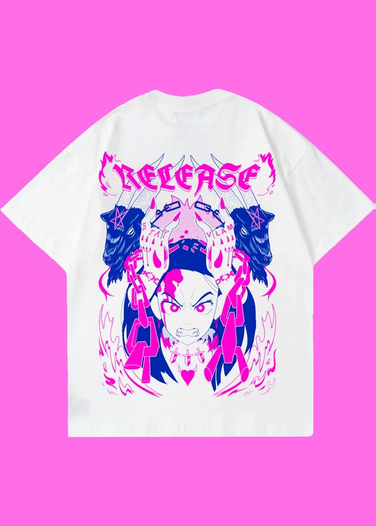 VLAM Release Anime Back Print Oversized Tshirt