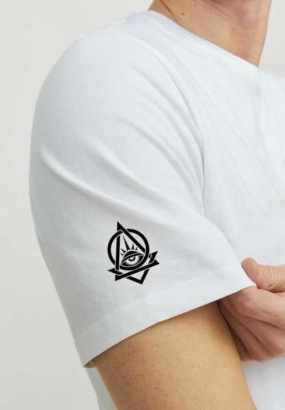 VLAM Oversized Fit White Solid Tshirt