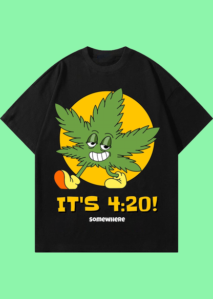 VLAM Its 420 Back Print Unisex Oversized Tshirt