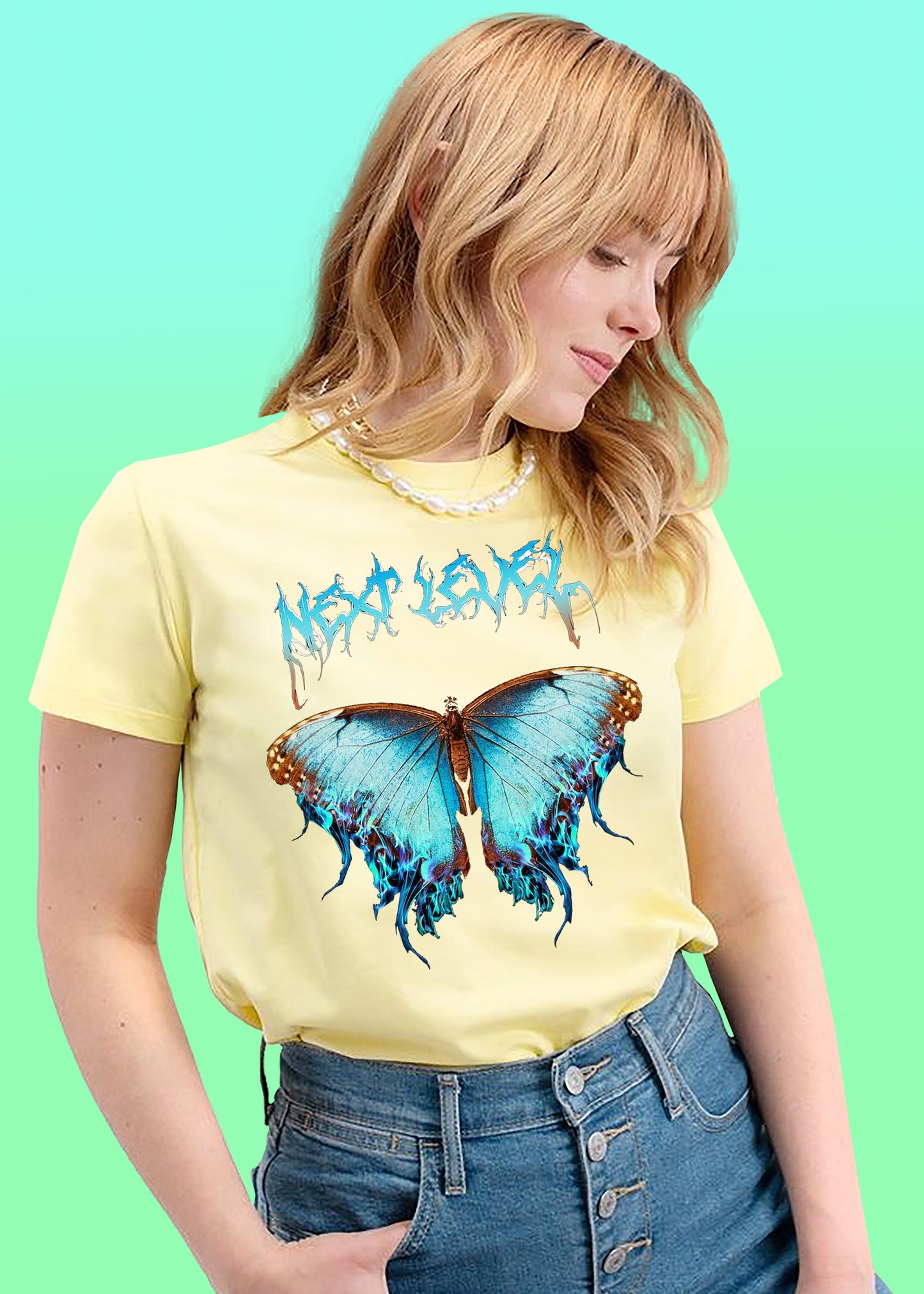 VLAM Next Level Graphic Butterfly Tshirt For Women