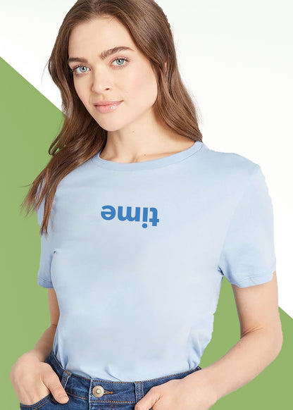 VLAM Minimal Time Print Women Tshirt