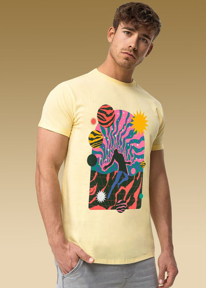 VLAM Mens Trippy Graphic T-shirt