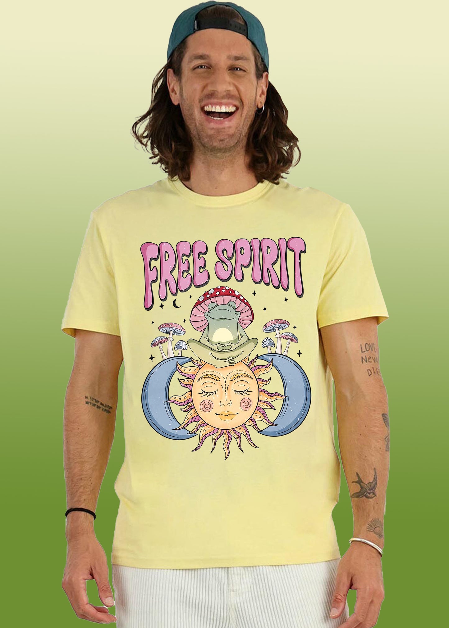 VLAM Free Spirit Graphic Mens T-shirt