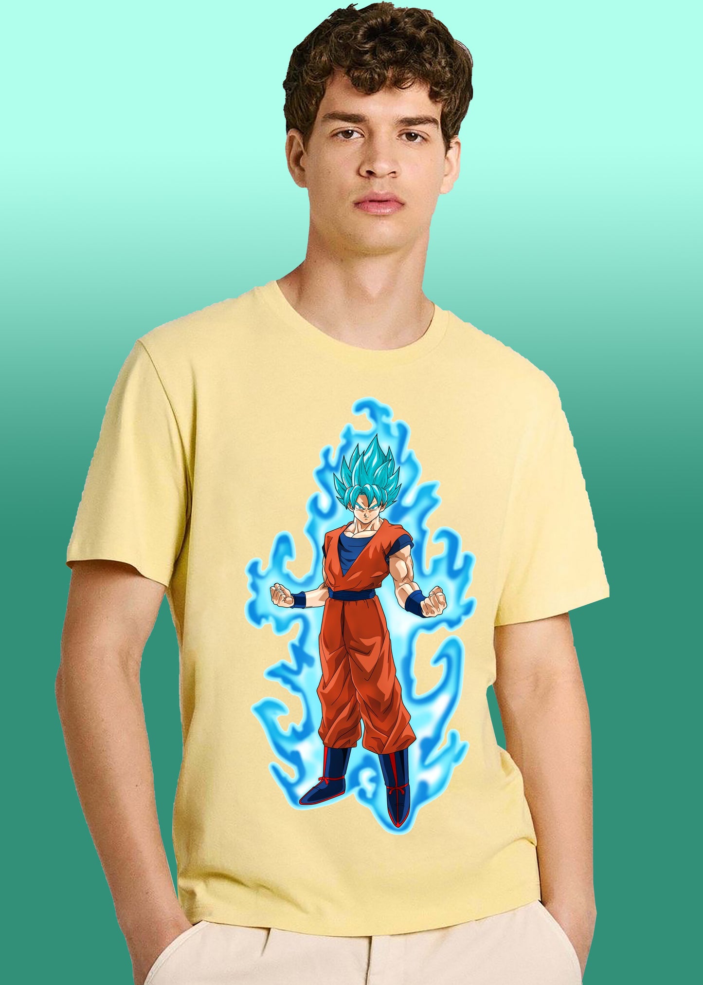 VLAM Anime Goku Printed Cartoon T-shirt