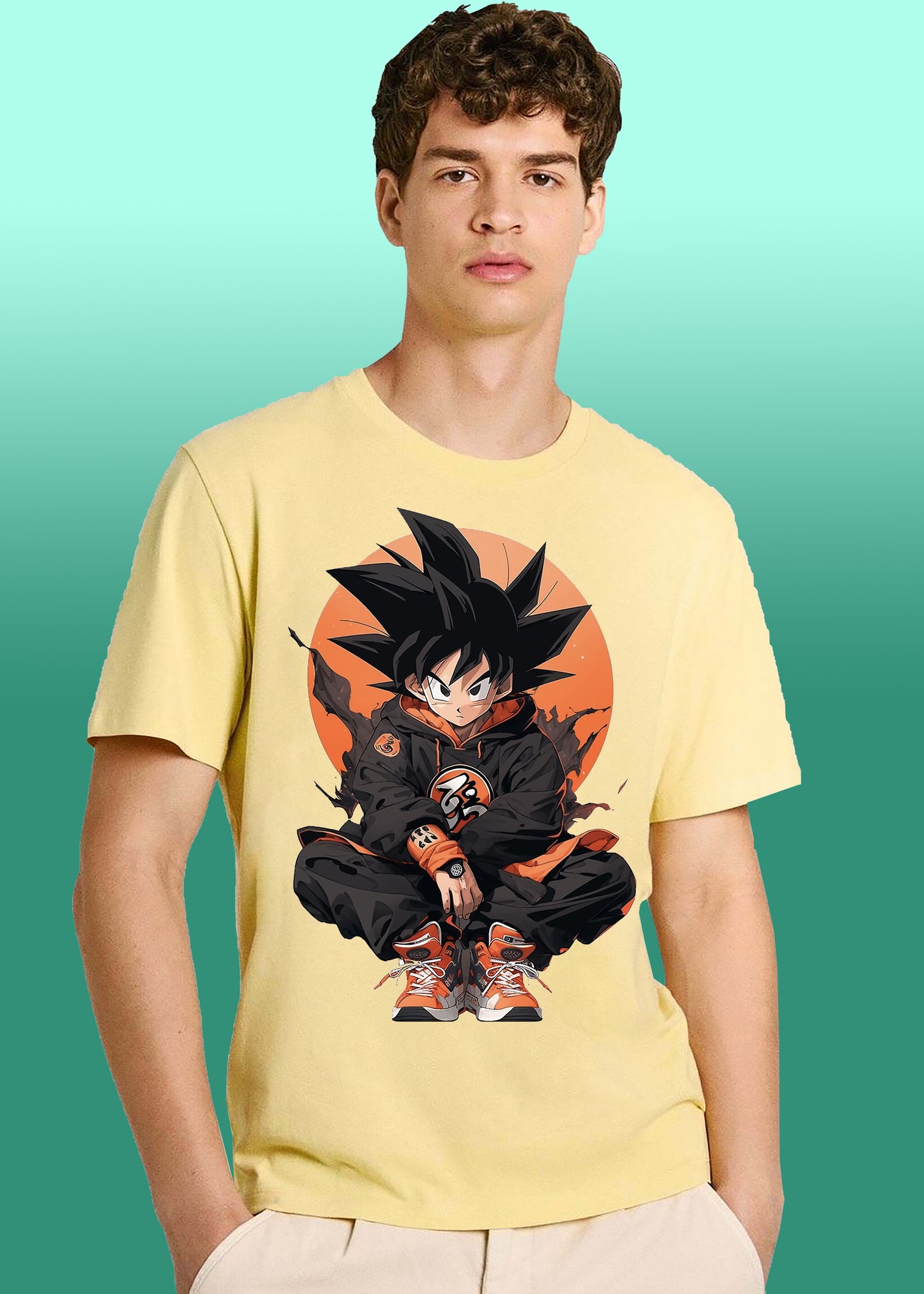 VLAM Mens Goku Anime Tshirt