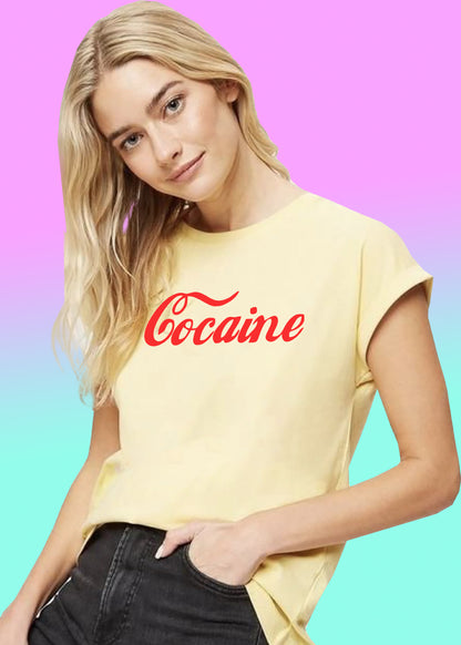 VLAM Trendy Cocaine T-shirt For Women