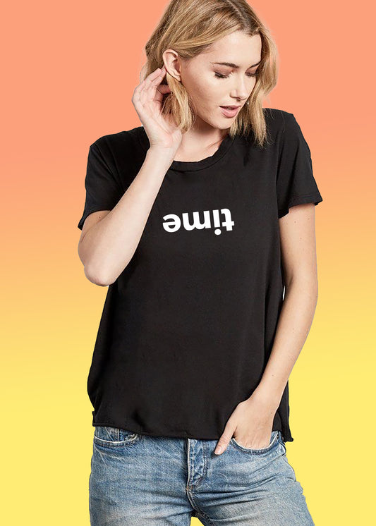 VLAM Minimal Time Print Women Tshirt