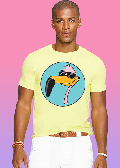 VLAM Mens Funny Flamingo T-shirt